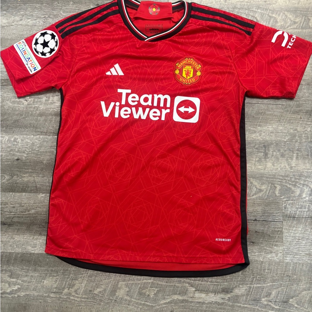 GARNACHO UCL Manchester United Red Soccer Jersey
